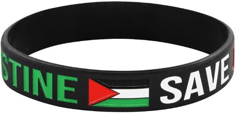 Pingyongchang Free Palestine Silicone Bracelet Handmade Adjustable Braided Palestinian Flag Rope Bracelet for Women Men Save Gaza Support Palestine Jewelry in Saudi Arabia