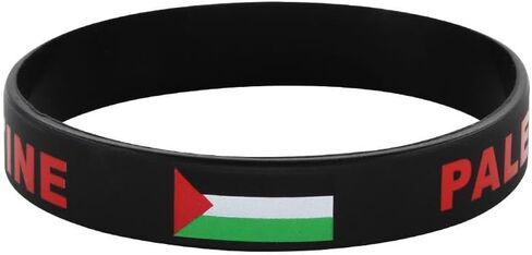 Pingyongchang Free Palestine Silicone Bracelet Handmade Adjustable Braided Palestinian Flag Rope Bracelet for Women Men Save Gaza Support Palestine Jewelry in Saudi Arabia