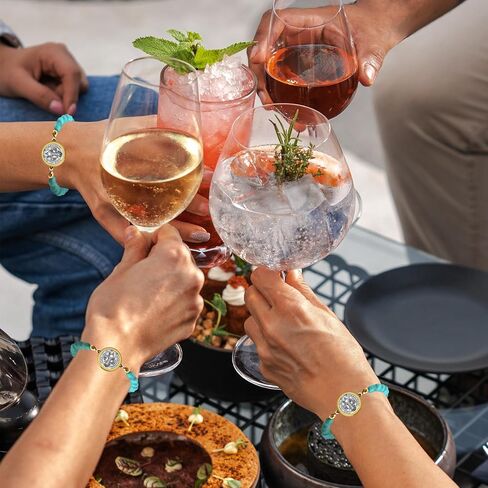 مسبحة الفيروز الحجر الطبيعي سبيكة المسيحية سانت الصليب موصل سوار الكاثوليكية الصليب حبات المسبحة سوار اليدوية الأزواج قابل للتعديل in Kuwait