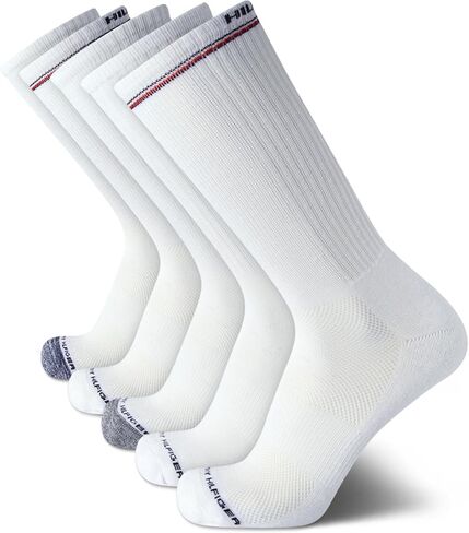 Tommy Hilfiger Men's Athletic Socks - Cushioned Crew Socks (5 Pack) in Saudi Arabia