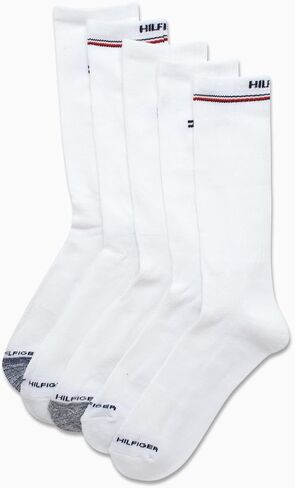 Tommy Hilfiger Men's Athletic Socks - Cushioned Crew Socks (5 Pack) in Saudi Arabia