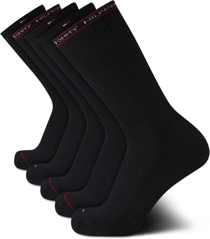 Tommy Hilfiger Men's Athletic Socks - Cushioned Crew Socks (5 Pack) in Saudi Arabia