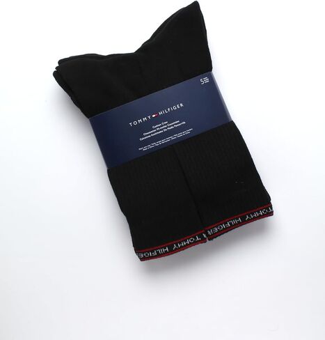 Tommy Hilfiger Men's Athletic Socks - Cushioned Crew Socks (5 Pack) in Saudi Arabia