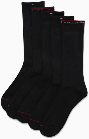 Tommy Hilfiger Men's Athletic Socks - Cushioned Crew Socks (5 Pack) in Saudi Arabia