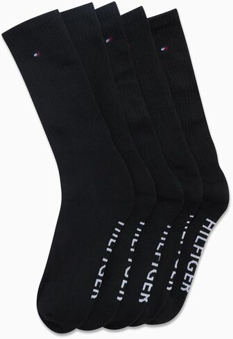 جوارب رياضية للرجال من Tommy Hilfiger - جوارب مبطنة للطاقم (5 عبوات) in Saudi Arabia