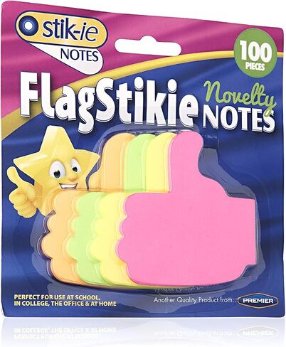 Stik-ie ممتاز الملاحظات اللاصقة. 100 ورقة. 4 ألوان متنوعة. in Saudi Arabia