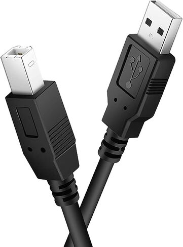 كابل USB B MIDI بطول 6 أقدام للأدوات، سلك كابل طابعة USB 2.1 من النوع A إلى النوع B متوافق مع البيانو، وحدة تحكم Midi، لوحة مفاتيح Midi، تسجيل واجهة الصوت، ميكروفون USB والمزيد in Kuwait
