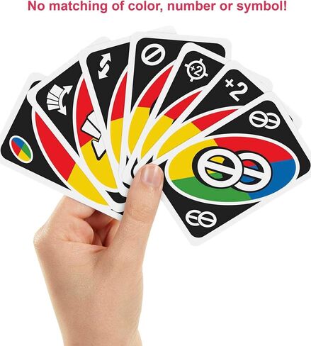 Mattel Games UNO All Wild Card Game for Family Night, Travel Game in Collectible Tin Where All Cards Are Wild, 2-10 Players (Amazon Exclusive) in Kuwait