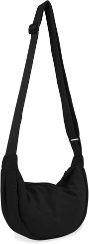 Crossbody Bag Hobo Sling Crescent Bag Women Men Trendy Small Shoulder Bag Purse Dumpling Bag Casual Handbag Adjustable Strap in Saudi Arabia