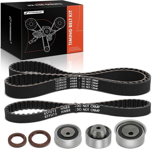 A-Premium Engine Timing Belt Kit Compatible with Mitsubishi Outlander 2004-2006, Lancer 2004-2006, Eclipse 2006-2007, Galant 2004-2006 - 2.4L in Saudi Arabia