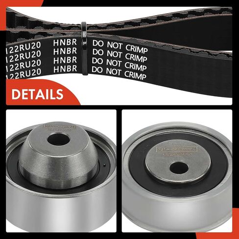 A-Premium Engine Timing Belt Kit Compatible with Mitsubishi Outlander 2004-2006, Lancer 2004-2006, Eclipse 2006-2007, Galant 2004-2006 - 2.4L in Saudi Arabia