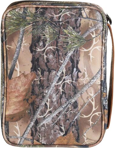 Dicksons Camo Hunters Prayer Brown Large Print Canvas Zippered Bible Cover with Handle in Saudi Arabia