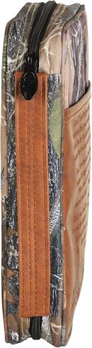 Dicksons Camo Hunters Prayer Brown Large Print Canvas Zippered Bible Cover with Handle in Saudi Arabia