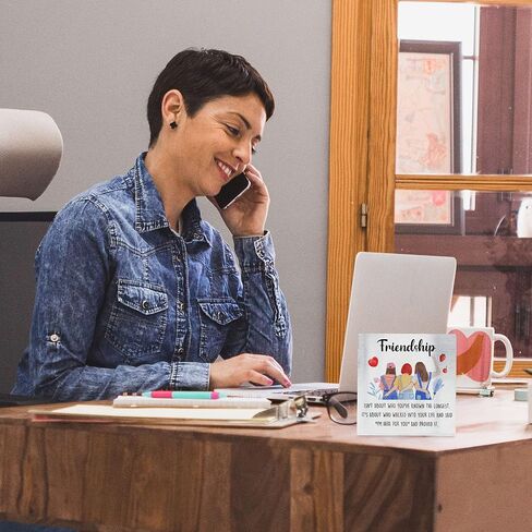 هدايا مكتب مضحكة للنساء، اقتباسات مكتبية لطيفة، ديكور للأصدقاء، وزملاء العمل، والزملاء، والسيدات، ورف المكتب، وإكسسوارات المقصورة، هدية عمل جديدة، ولكن هل قمت بتوثيقها in Kuwait