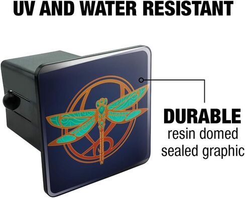 GRAPHICS & MORE Dragonfly Elegant Tow Trailer Hitch Cover Plug Insert 1 1/4 inch (1.25") in Saudi Arabia