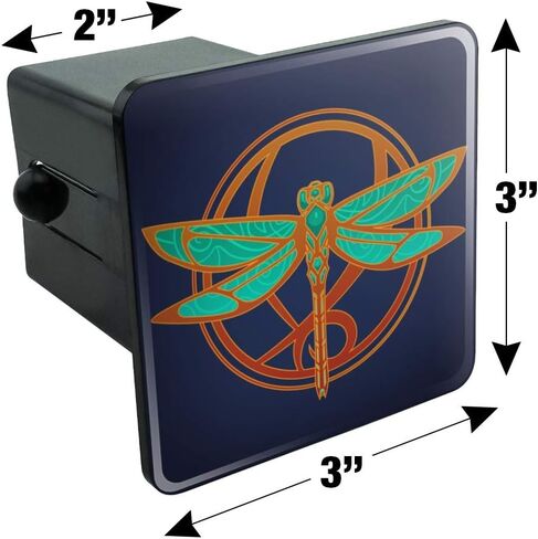 GRAPHICS & MORE Dragonfly Elegant Tow Trailer Hitch Cover Plug Insert 1 1/4 inch (1.25") in Saudi Arabia