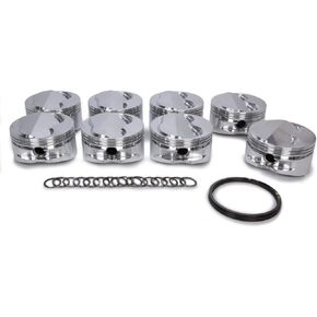 JE PistonsJE Piston, Small Block Dome, Forged, 4.165 in Bore, 1/16 x 1/16 x 3/16 in Ring Grooves, Plus 3.30 cc