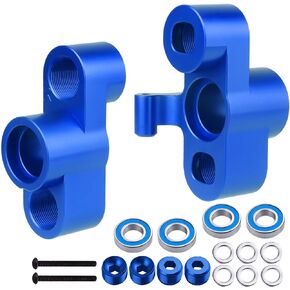 Aluminum Front Knuckles Steering Blocks with Bearings for ARRMA Kraton 8S BLX 1/5 Scale RC Truck, fit Outcast 8S, Replaces ARA330558 Upgrades (Red)