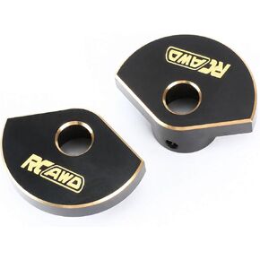 RCAWD 30g Brass Rear Axle Tube Caps, L/R (30g) Countweight for Axial SCX10 PRO Upgrade Parts(Yellow)