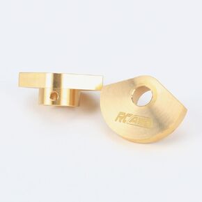أغطية أنبوب المحور الخلفي النحاسية RCAWD 30 جرام، وزن L/R (30 جرام) لأجزاء الترقية المحورية SCX10 PRO (أصفر)