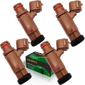 4PCS 68V-13761-10-00 Fuel Injectors Fuel Spray Nozzle 4 Holes Engine For Yamaha Outboard 115HP 2011 2012 2013 2014 Replace#68V137611000｜68V1376110｜EAT806