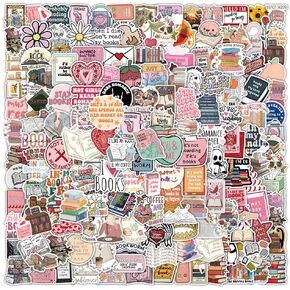 200Pcs Bookish Stickers for Kindle, Book Reading Booktok Aesthetic Stickers, Spicy Fantasy Journal Book Stickers for Adult Clear Case, Bookish Book Lover Gifts Skin Accessories