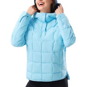 CAMELSPORTS Women's Lightweight Jacket Hooded Winter Coat Oversized Quilted Puffer Jacket Pullover Warm Jackets