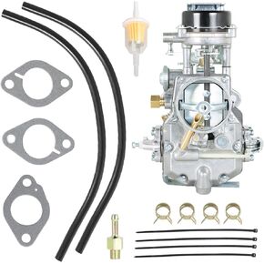 Autolite 1100 Carburator Carb مع حشيات بديلة لـ 1963-1969 Mustang Fairlane Falcon Comet Mercury 6 Cylinder 170/200 Cid Engines - خنق تلقائي in Saudi Arabia