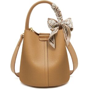 حقائب دلو من فوكسلوفر للنساء، محافظ من الجلد الطبيعي بمقبض علوي، محافظ مصممة للنساء مع محفظة داخلية بسحاب in Kuwait