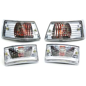 E-Mark Super Bright Turn Signal Light Blinker Indicator Side Marker Lamp for Vespa Old P PE PX125 PX150 PX200 SCOOTER LML Star VSX VNX Stella V8311 V8029 (One set of 4)