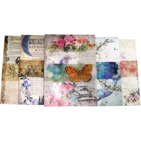 Scrapbook Paper, 500 Sheets Vintage Aesthetic Collage Art Craft Paper for Bullet Journal Junk Journaling Album DIY Card Scrapbooking Supplies