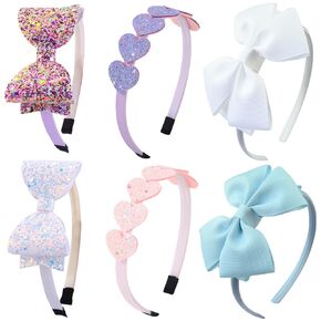 Toddler Headband with bow little girl headbands glitter headband for girls headband for little girl hair accessories sparkly hair bands for kids