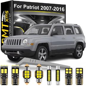 LED Interior Light Kit Replacement for Jeep Patriot 2007 2008 2009 2010 2011 2012 2013 2014 2015 2016, Super Bright 6000K White in Saudi Arabia