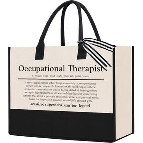 Occupational Therapist Gifts Occupational Therapy Gifts Canvas Tote Bag for Women Gifts for Occupational Therapists OT Appreciation Gifts Therapist Gifts Christmas gifts for Occupational Therapist