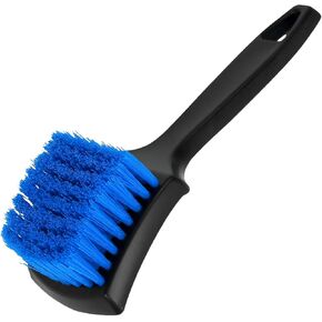 8.3×2.5 Inch Carpet Cleaning Brush, Scrub Brush for Floor Mats, Car Wheel Hub Cleaning Brush for Car Interior and Home, Car Wash Brush Automotive Tire Brush with Soft Bristle Short Handle