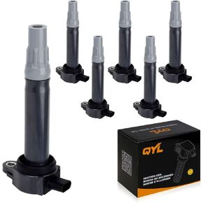 QYL Ignition Coil Pack Set of 6 - Fits Dodge, Chrysler V6 2.5L 2.7L 3.5L - Replaces# 4606869AA - Fits Dodge Magnum, Dodge Charger, Dodge Nitro, Challenger, Chrysler 300-2006, 2007, 2008, 2009, 2010