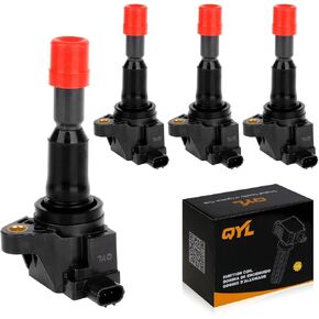 QYL Ignition Coil Pack Compatible with 2007 2008 Honda Fit 1.5L 1.5 L4 Hatchback, UF581, C1578, Set of 4