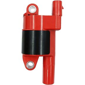 ROUND Ignition Coil Set of 1 Compatible With Chevy Cadillac GMC Camaro Corvette Silverado Tahoe Escalade Yukon Suburban Canyon Envoy Sierra H2 H3 G8 9-7X 5.0 6.0 6.2 V8 12573190 UF414