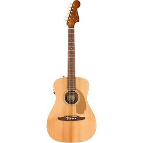 Fender All-Mahogany Malibu Special Acoustic Guitar, Natural, Pau Ferro Fingerboard, with Gig Bag