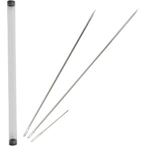 2 PCS Professional Upholstery Needle, Long Sewing Needles, 10"/12" Large Eye Hand Sewing Needles, with Needle Storage Tube, for Home Quilting, Stitching, Crafting