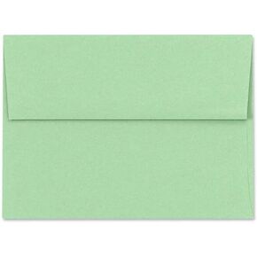 LUXPaper A6 Invitation Envelopes | 4 3/4" x 6 1/2" | Pastel Green | 60lb. Text | 50 Qty