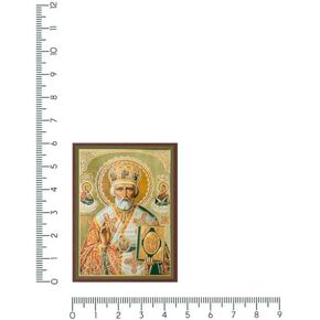 Orthodox Icon of Saint Nicholas - Russian Icons - St Nicholas Gifts - Orthodox Religious Gifts, Pocket size 6 х 4.5 cm