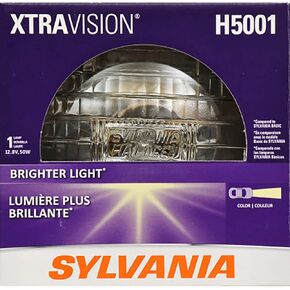 SYLVANIA - H5001 XtraVision Sealed Beam Headlight - Halogen Headlight Replacement Delivers More Downroad Visibility (Contains 1 Bulb)