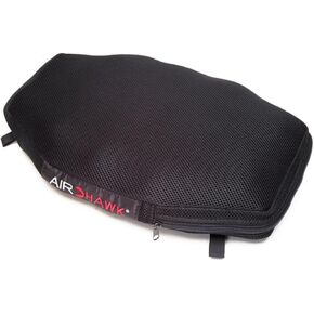 Airhawk 18" x 12" Cruiser Small Motorcycle Seat Cushion with Mesh Cover - Lightweight Portable Inflatable Multi-Cell Air Pad, Cruiser Straps Included