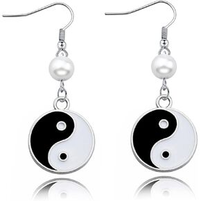 Tai Chi Yin Yang BFF Couples Pendant Necklace Bracelet Best Friend Necklaces Gifts for Girlfriend Birthday Friendship Jewelry