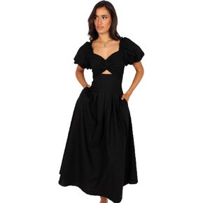 Petal & Pup Women's Maria Puff Sleeve Midi Dress