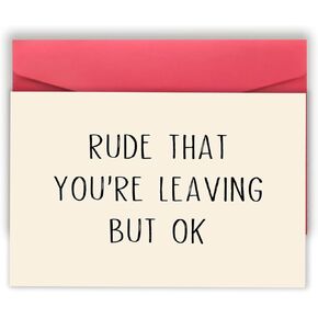 Asmallgf Congrats On New Job Card, Funny Coworker Leaving Gifts for Women Men, Goodbye Card, Going Away Gifts