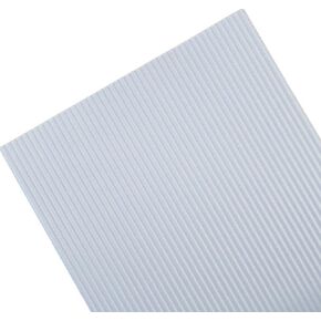Melody Jane Dolls Houses Dollhouse White Corrugated Tin Roof Sheet Miniature Builders DIY Fixtures