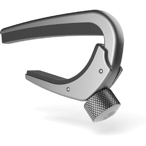 D'Addario Guitar Capo for Acoustic and Electric Guitar - Pro Capo - Adjustable Tension - Guitar Accessories - Works for 6 String and 12 String Guitars - Classical Guitar - Black