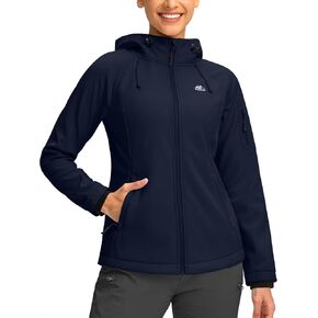 G تدريجي المرأة الصوف مبطن سترة سوفتشيل يندبروف ضوء دافئ مقاوم للماء سترة مقنعين للنساء الشتاء/الخريف/الربيع in Kuwait